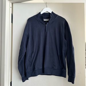Mack Weldon Navy 1/4 Zip Pullover
